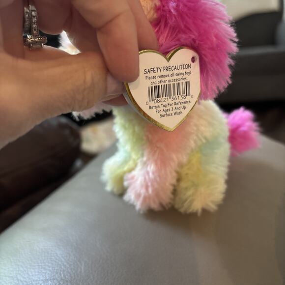 New Ty Beanie Boos - LOVESY the Dog (Justice Excl.) 6" Stuffed Animal Toy - Picture 6 of 8